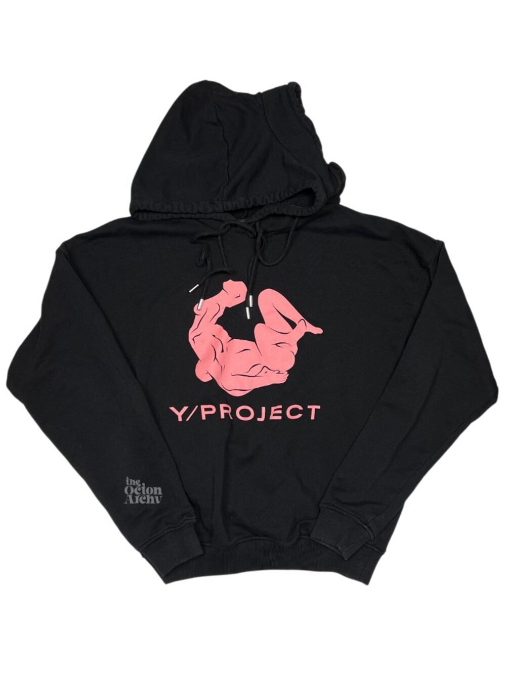 Size S Y/Project Kamasutra Double-Neckline Unisex Hoodie 'Black' FW21 Pre-Owned